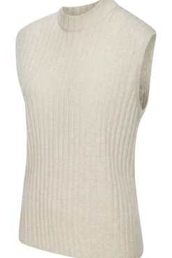 Shirts| Stricktop hellgrau-meliert