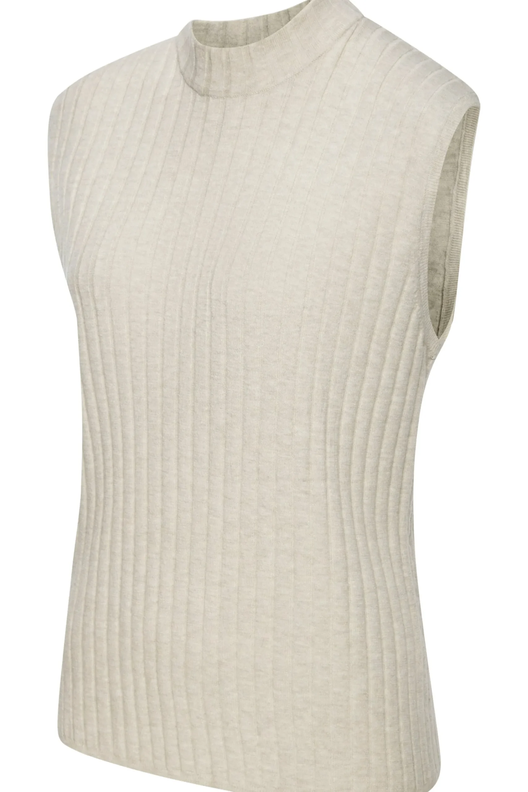 Shirts| Stricktop hellgrau-meliert