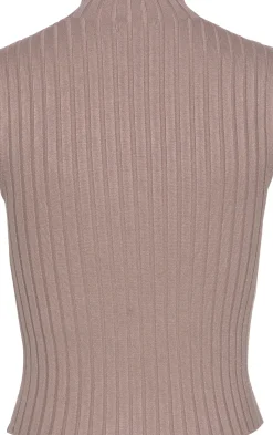 Strandmode|Shirts|LASCANA Stricktop taupe
