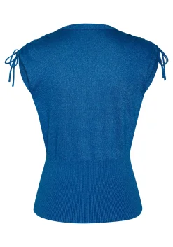 Strandmode|Shirts|LASCANA Stricktop blau