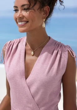 Strandmode|LASCANA Stricktop mauve