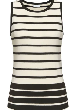 Strandmode|Shirts|LASCANA Stricktop beige-schwarz
