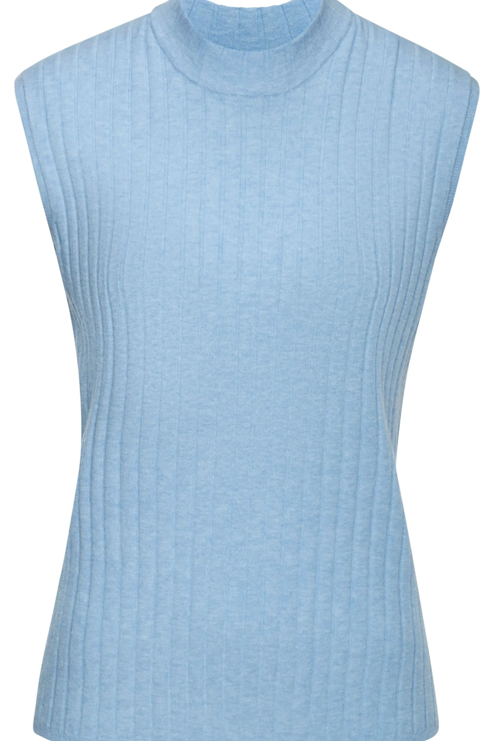 Shirts| Stricktop blau-meliert