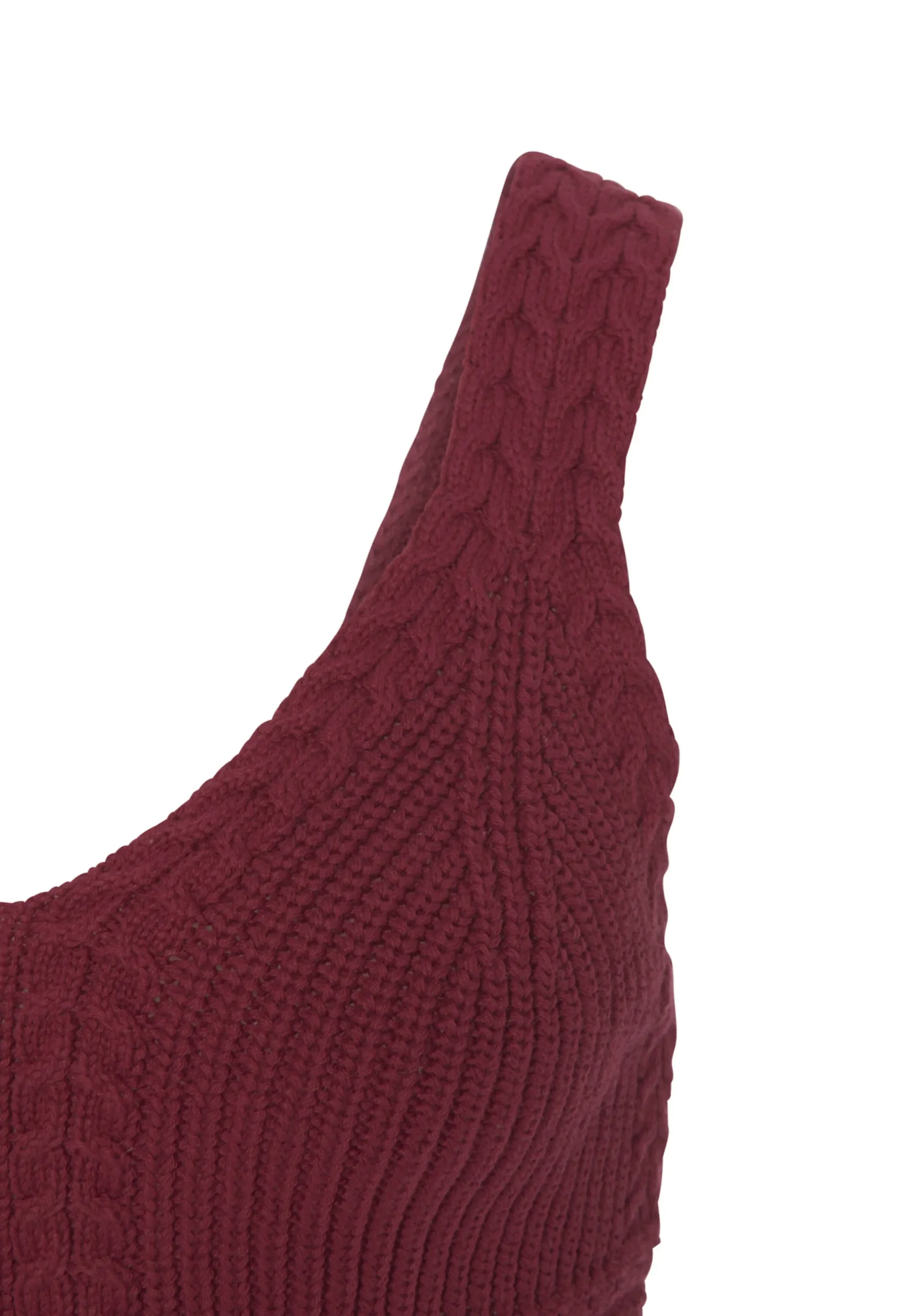 Strandmode|LASCANA Stricktop aubergine/burgunder