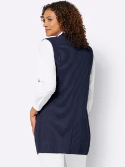Jacken| Strickweste marine