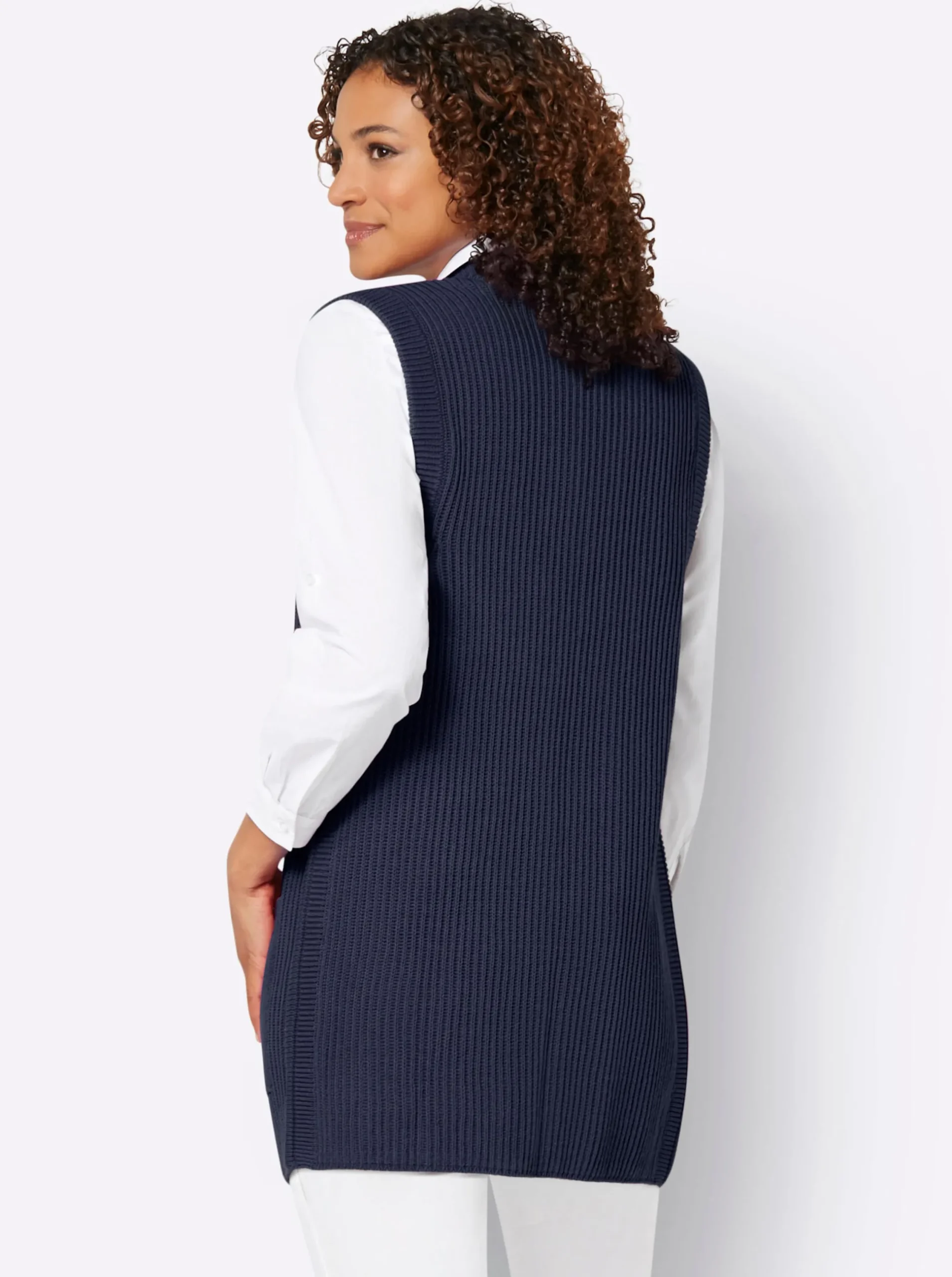 Jacken| Strickweste marine