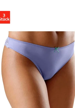 Unterhosen|petite fleur String blau+mandarine+weiß