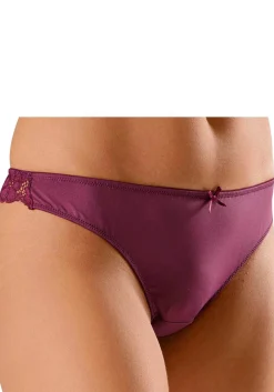 Unterhosen|petite fleur String beere+creme+schwarz