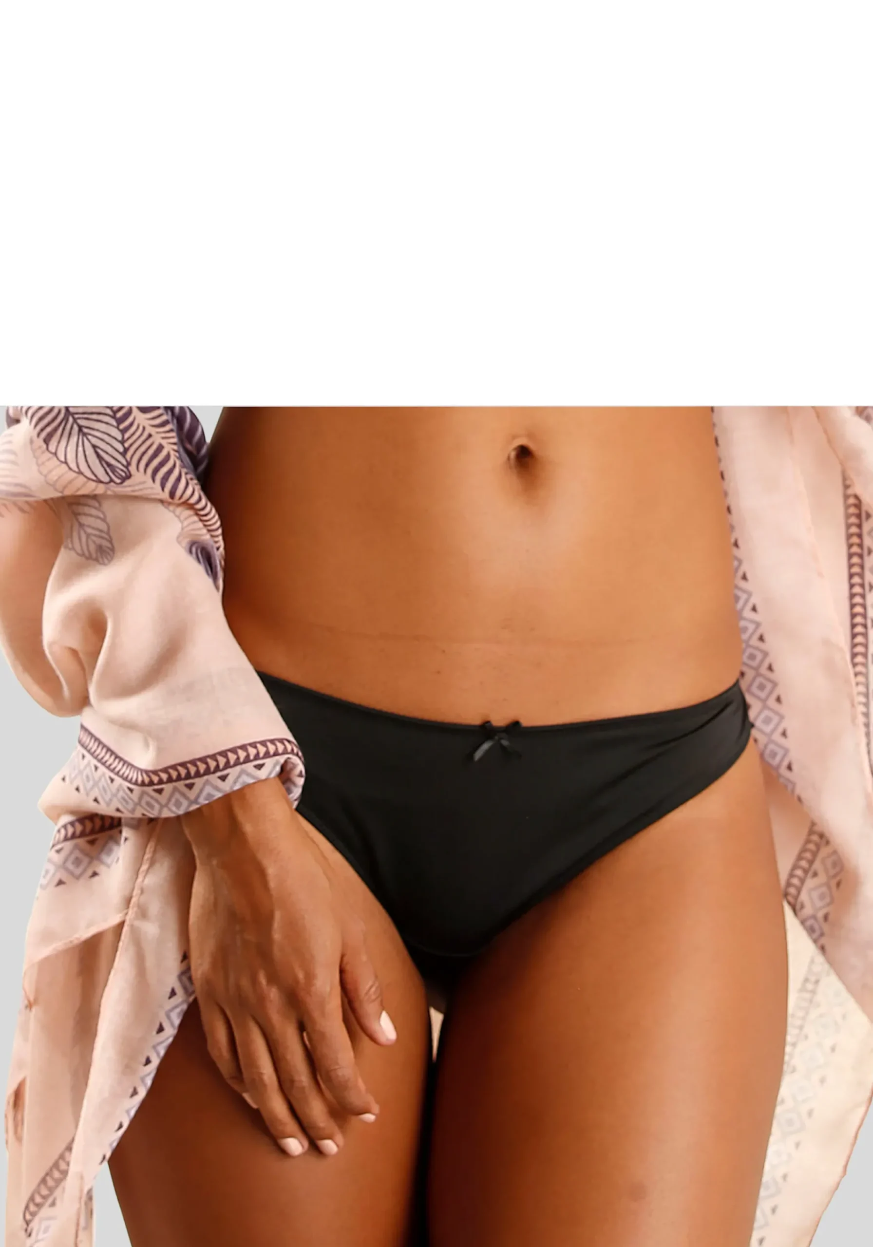 Unterhosen|petite fleur String beere+creme+schwarz
