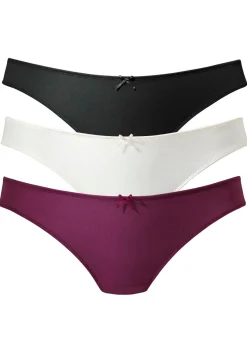 Unterhosen|petite fleur String beere+creme+schwarz
