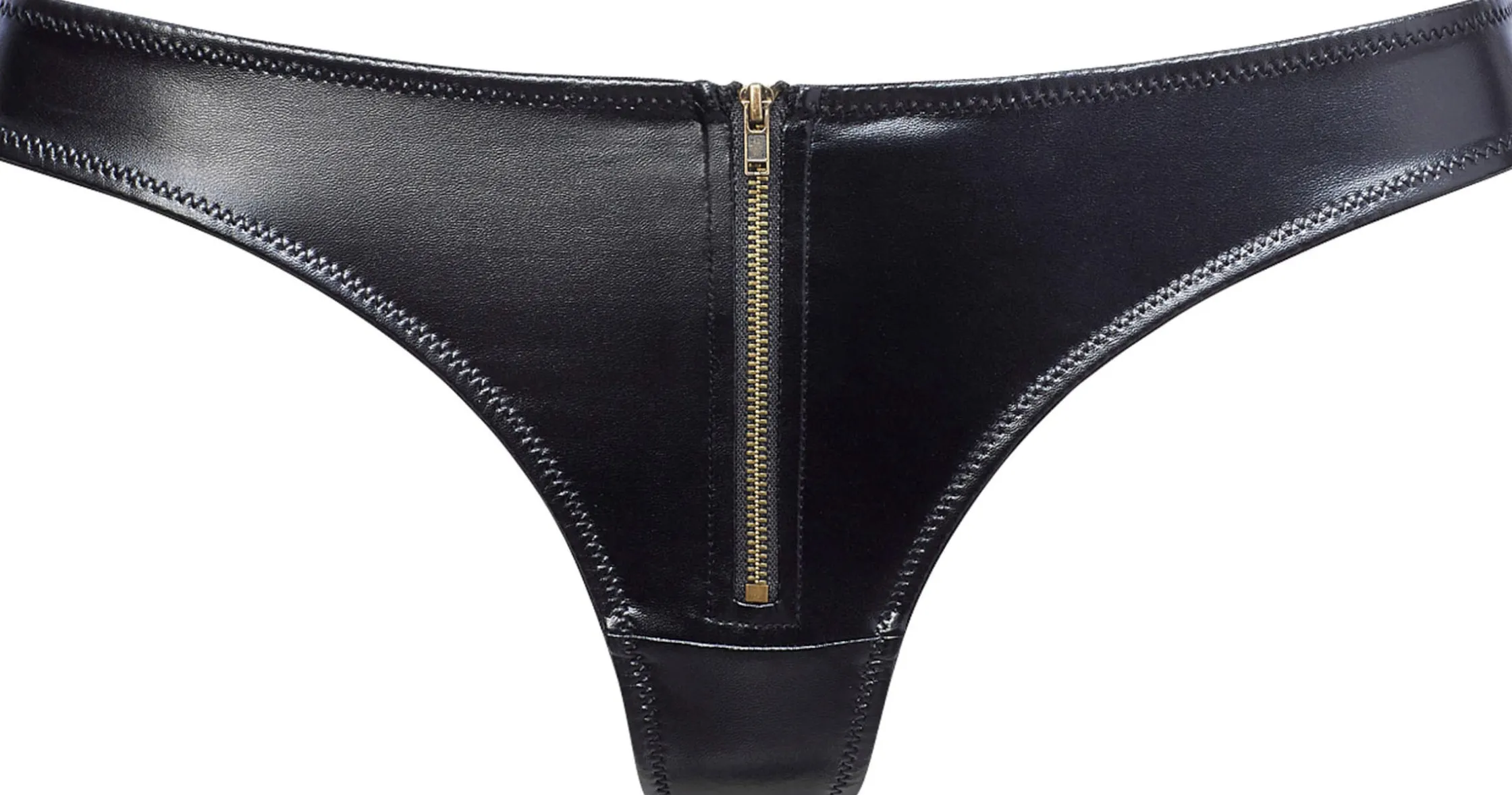 Unterhosen|petite fleur gold String schwarz