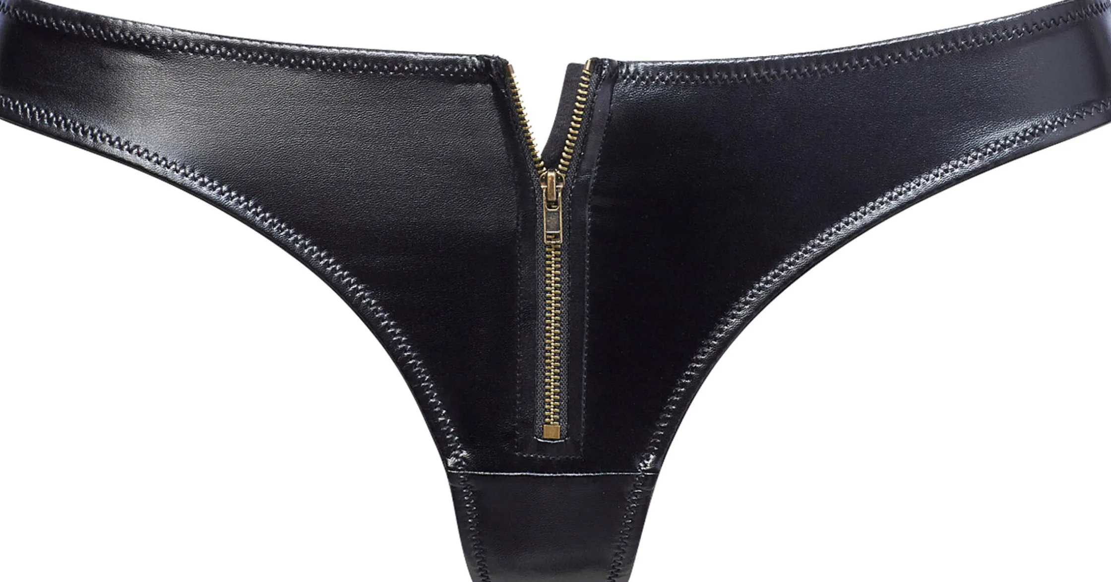 Unterhosen|petite fleur gold String schwarz