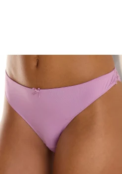 Unterhosen|petite fleur String altrosa+blau+vanille