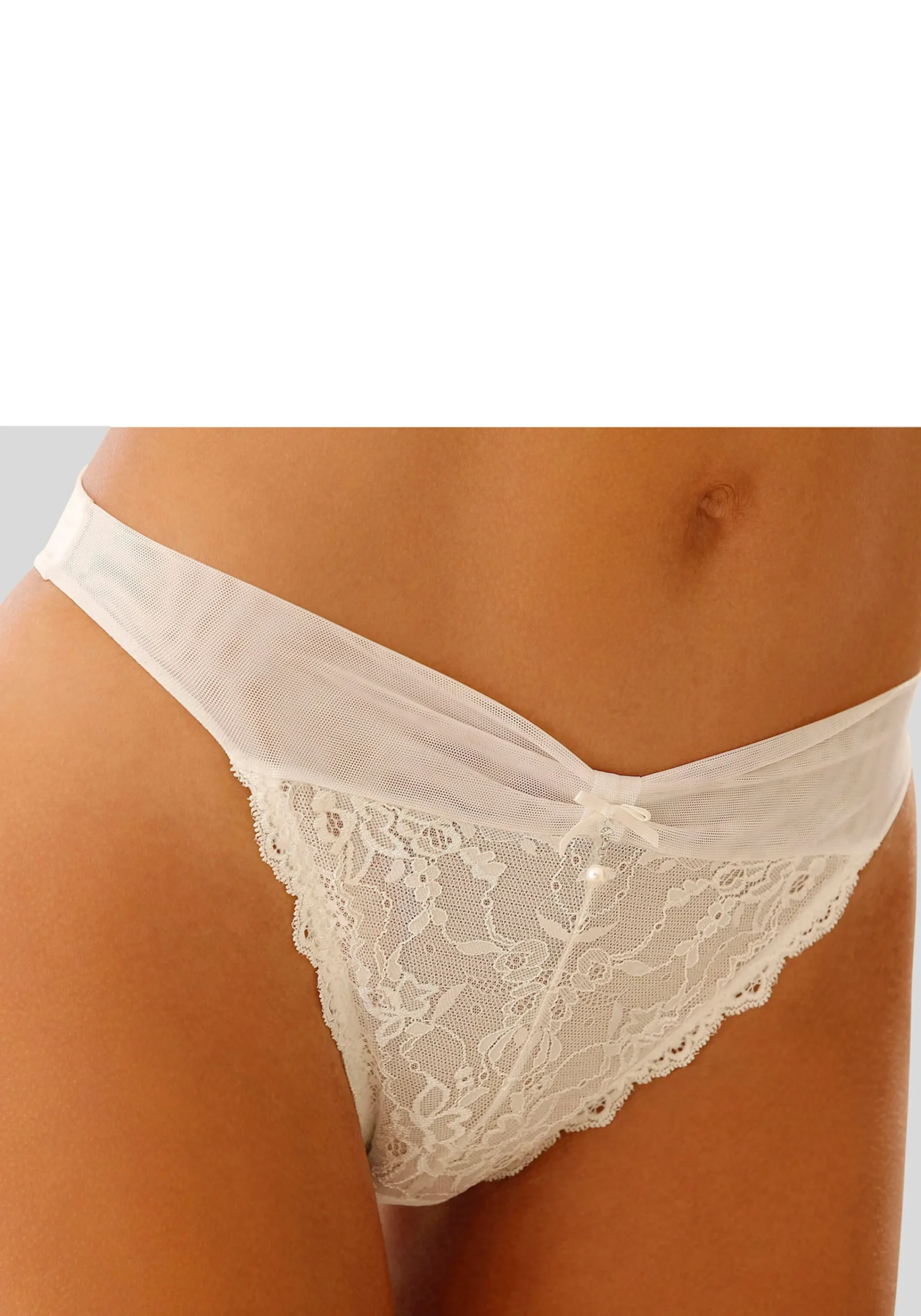 Unterhosen|LASCANA Stringtanga creme