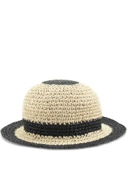 Mützen & Hüte|LASCANA Strohhut beige/schwarz