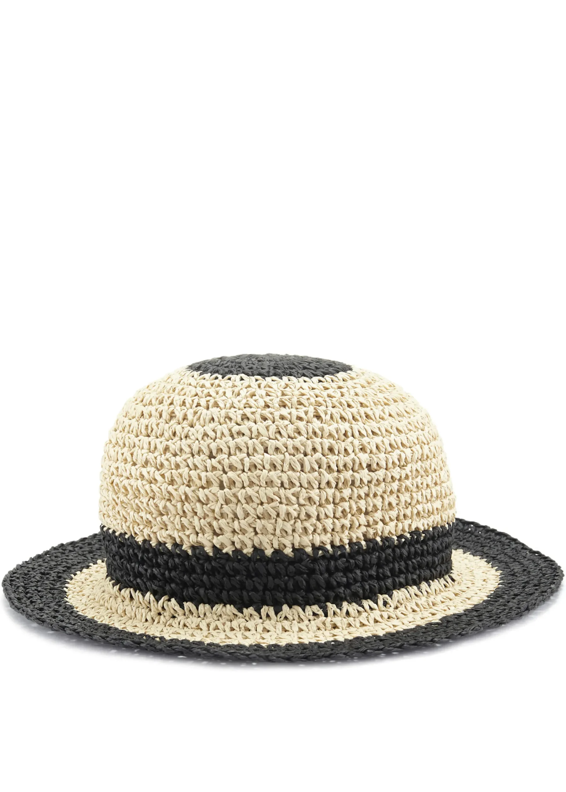 Mützen & Hüte|LASCANA Strohhut beige/schwarz