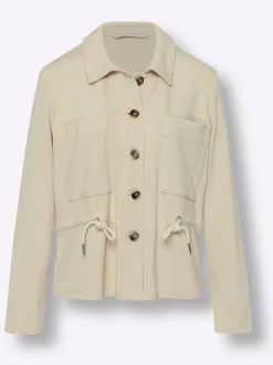 Blazer|heine Sweatblazer sand