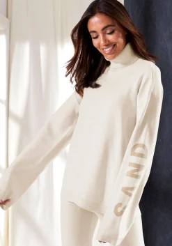 Strandmode|Pullover|Elbsand Sweater wollweißmeliert