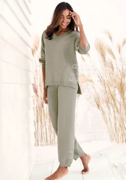 Strandmode|Pullover|Elbsand Sweater olivmeliert
