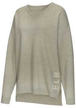 Strandmode|Pullover|Elbsand Sweater olivmeliert