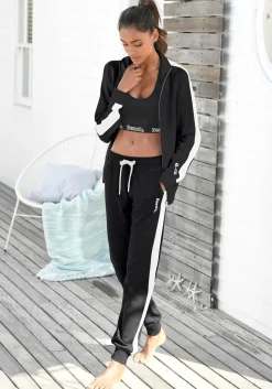 Homewear|Homewear| Sweathose schwarz-weiß