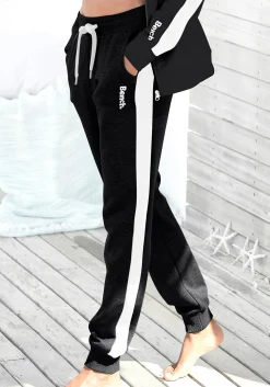 Homewear|Homewear| Sweathose schwarz-weiß