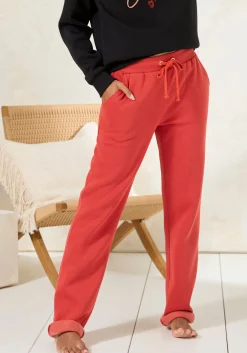 Homewear|LASCANA Sweathose rotbraun