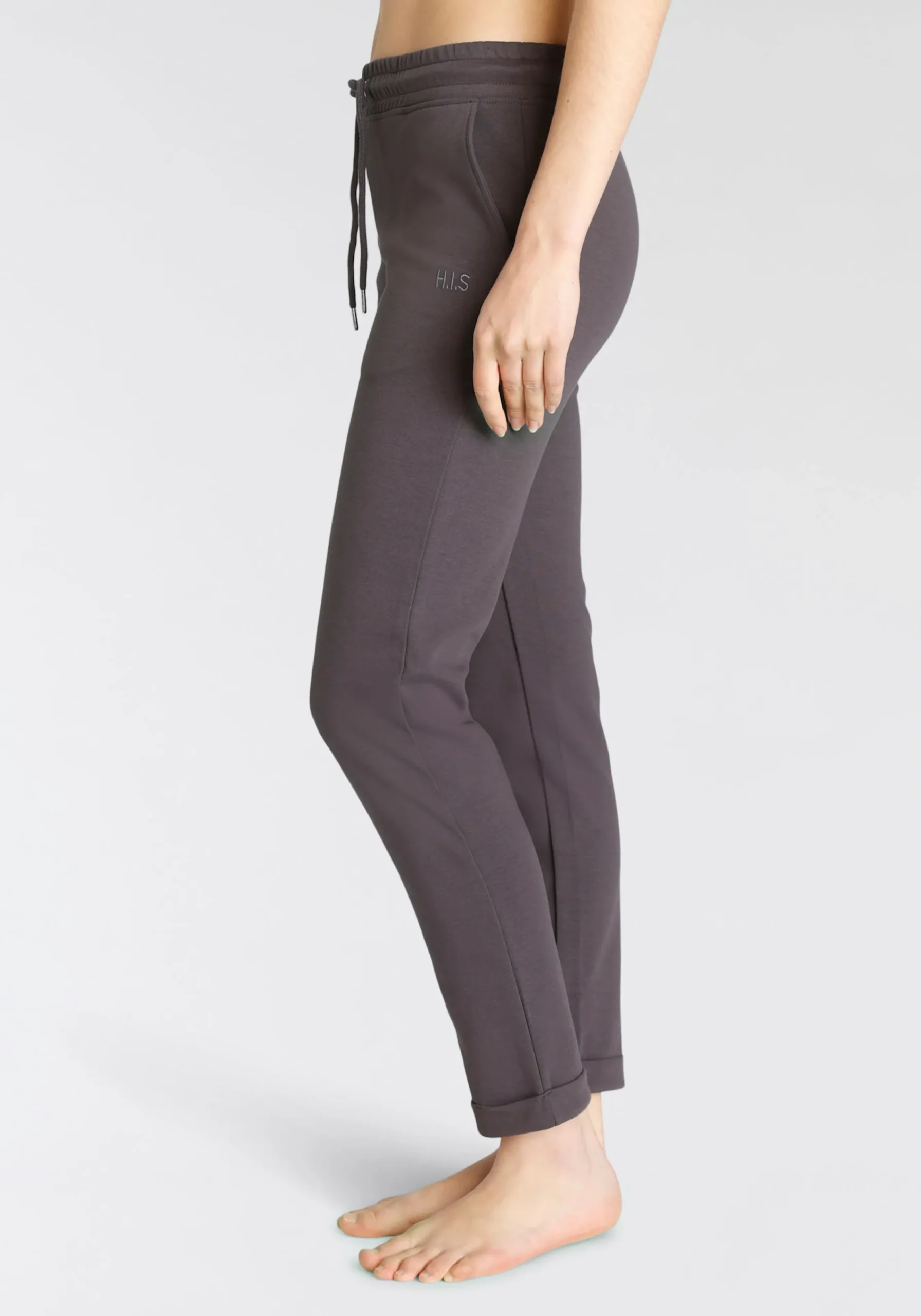 Homewear|H.I.S Sweathose dunkelbraun