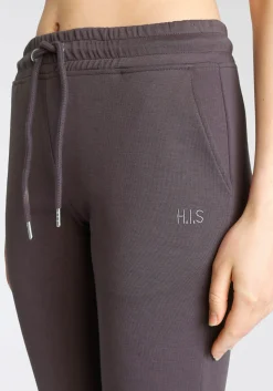 Homewear|H.I.S Sweathose dunkelbraun