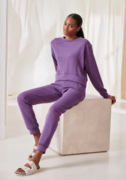 Homewear|Hosen| Sweathose lila