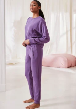 Homewear|Hosen| Sweathose lila