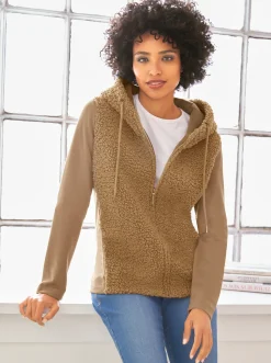 Homewear|heine Sweatjacke camel