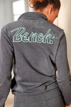 Homewear|Jacken|Bench. Sweatjacke anthrazit-melange