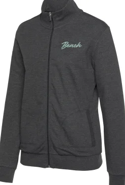 Homewear|Jacken|Bench. Sweatjacke anthrazit-melange