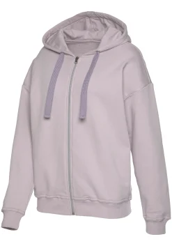 Homewear|Homewear|LASCANA Sweatjacke flieder