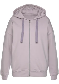 Homewear|Homewear|LASCANA Sweatjacke flieder