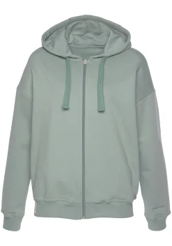 Jacken|LASCANA Sweatjacke salbeigrün