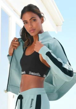 Homewear|Jacken| Sweatjacke mint-schwarz