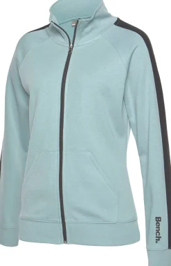 Homewear|Jacken| Sweatjacke mint-schwarz