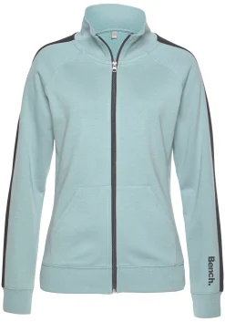 Homewear|Jacken| Sweatjacke mint-schwarz