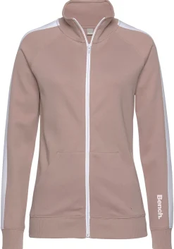 Homewear|Homewear| Sweatjacke beige-weiß