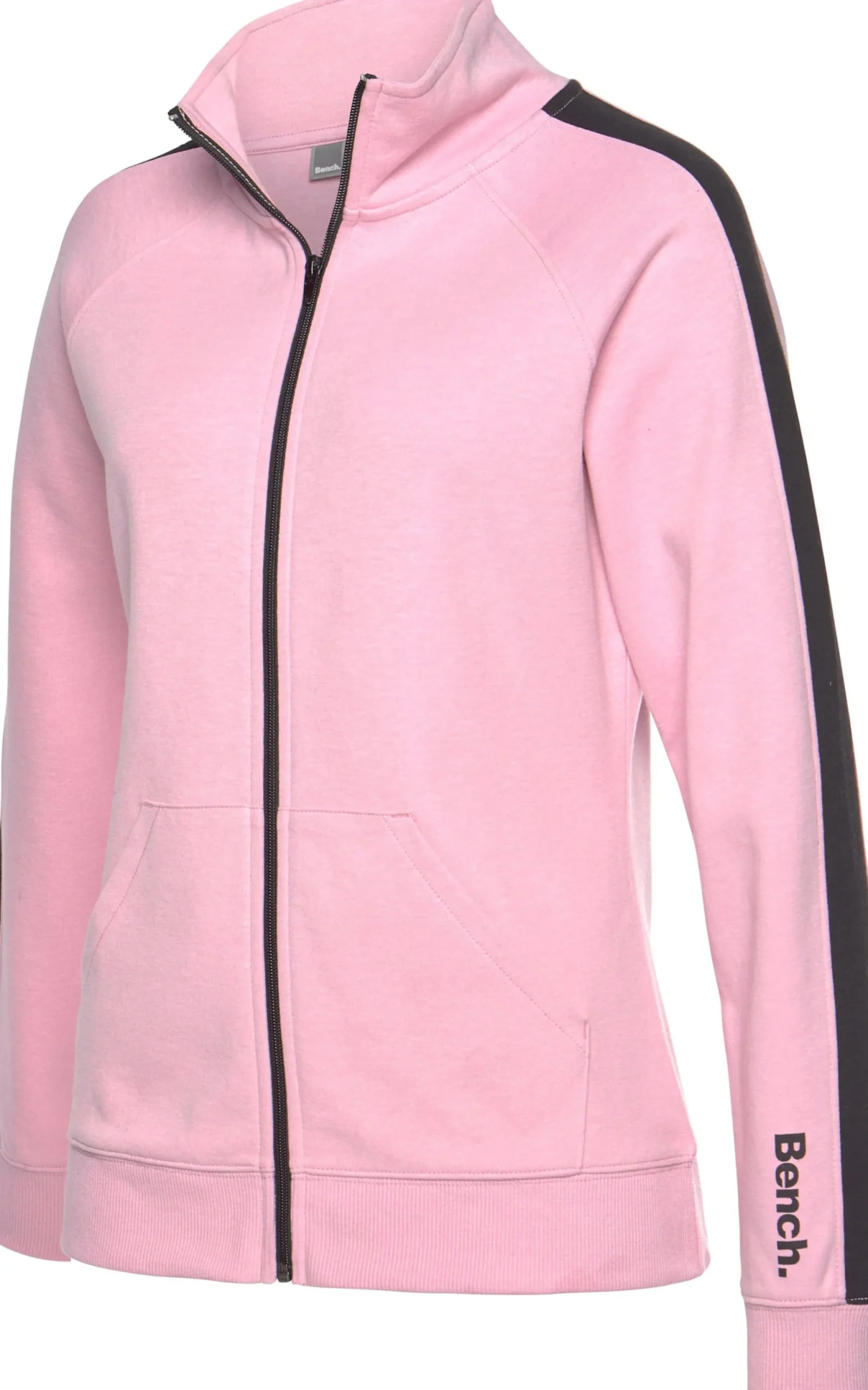 Homewear|Homewear| Sweatjacke rosa-schwarz