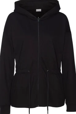 Homewear|Homewear|LASCANA Sweatjacke schwarz