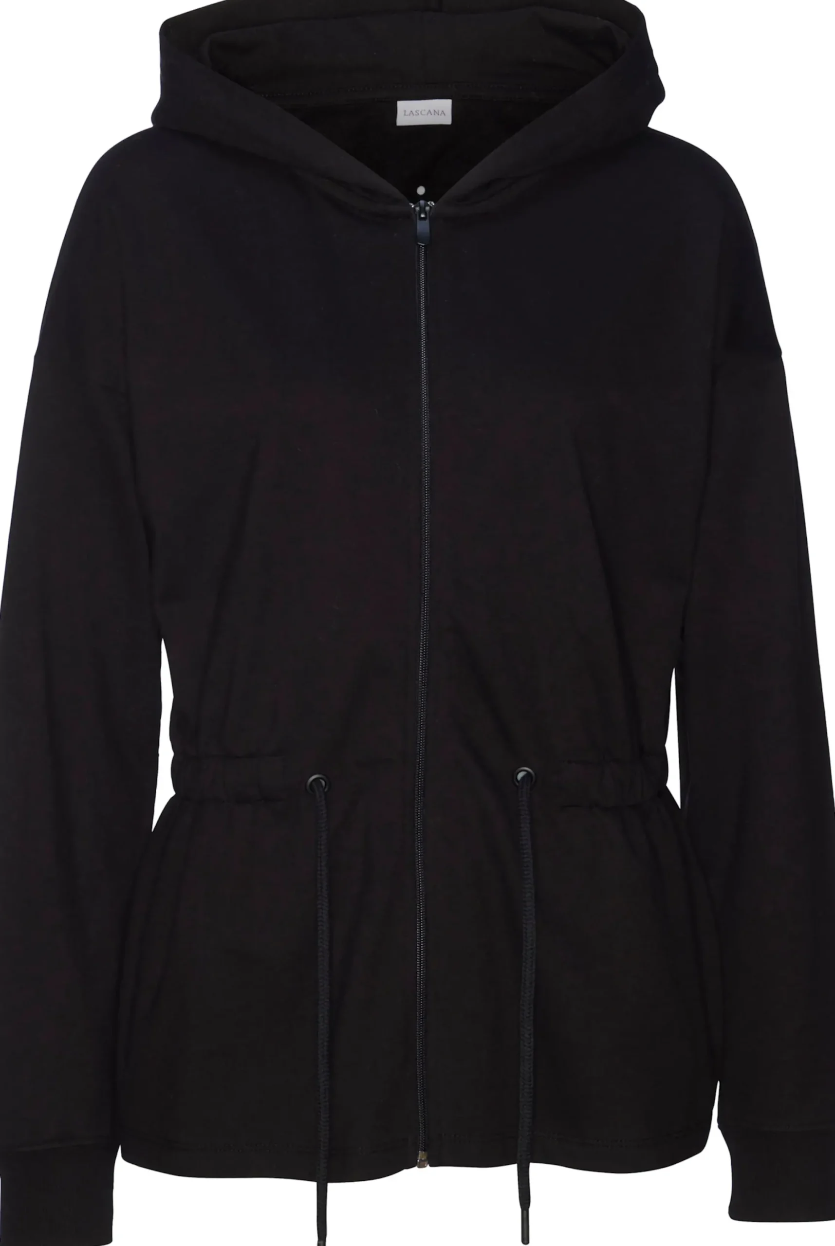 Homewear|Homewear|LASCANA Sweatjacke schwarz