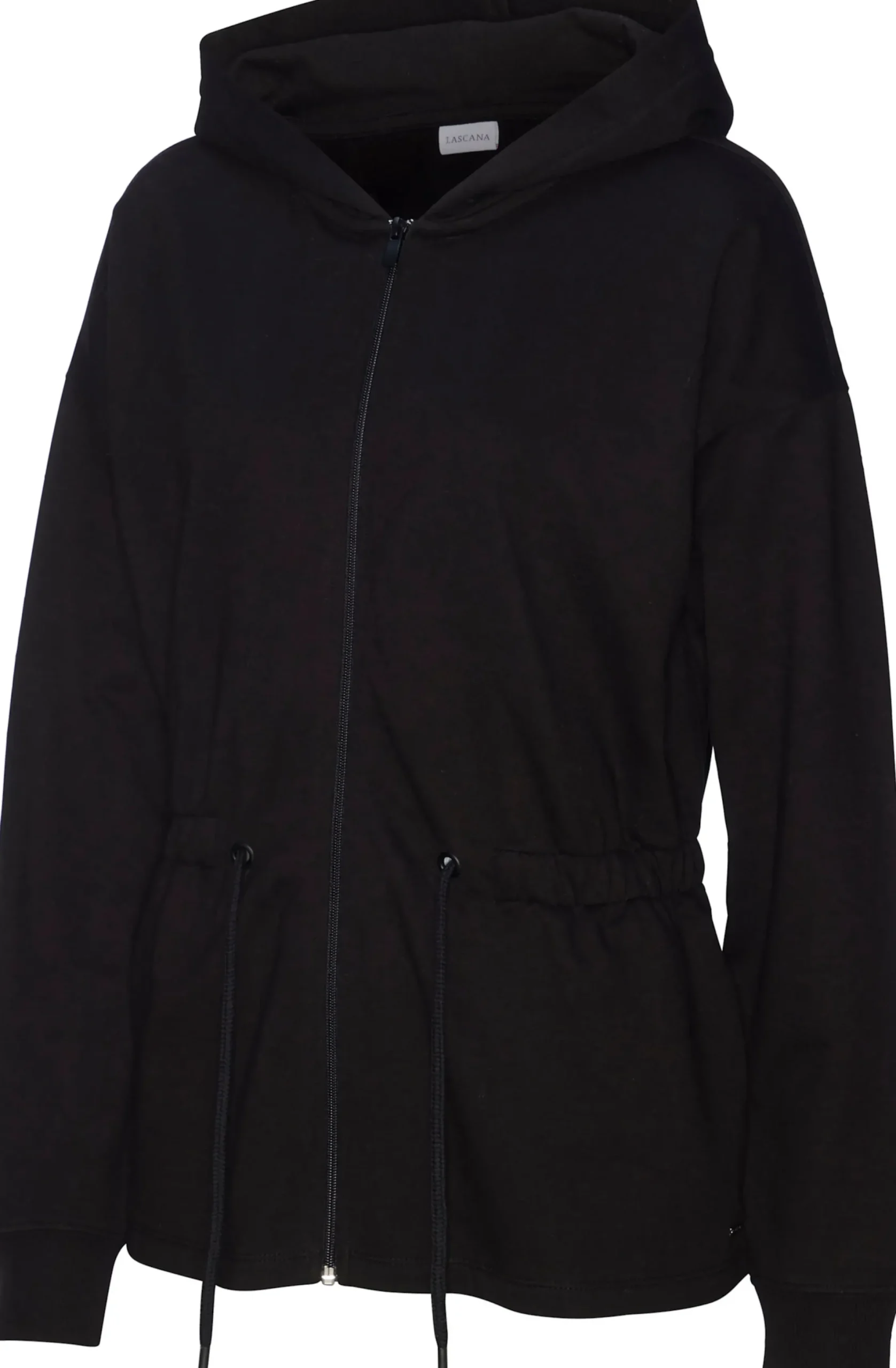 Homewear|Homewear|LASCANA Sweatjacke schwarz