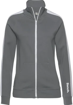 Homewear| Sweatjacke stone-weiß