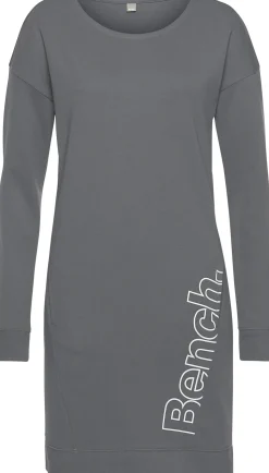 Homewear|Kleider| Sweatkleid stone-weiß