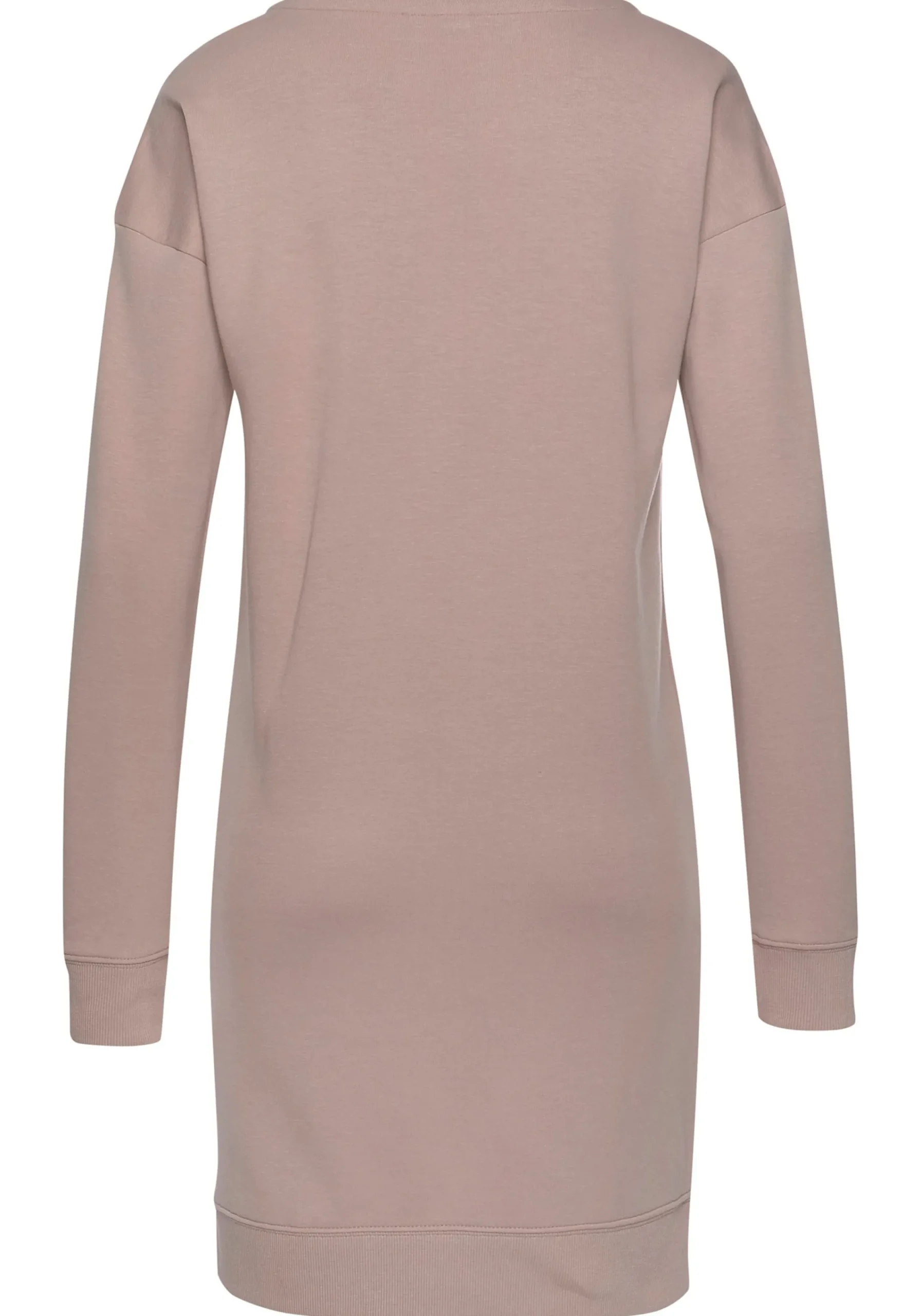 Homewear| Sweatkleid beige-weiß