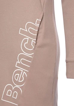 Homewear| Sweatkleid beige-weiß