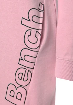 Homewear|Homewear| Sweatkleid rosa-schwarz